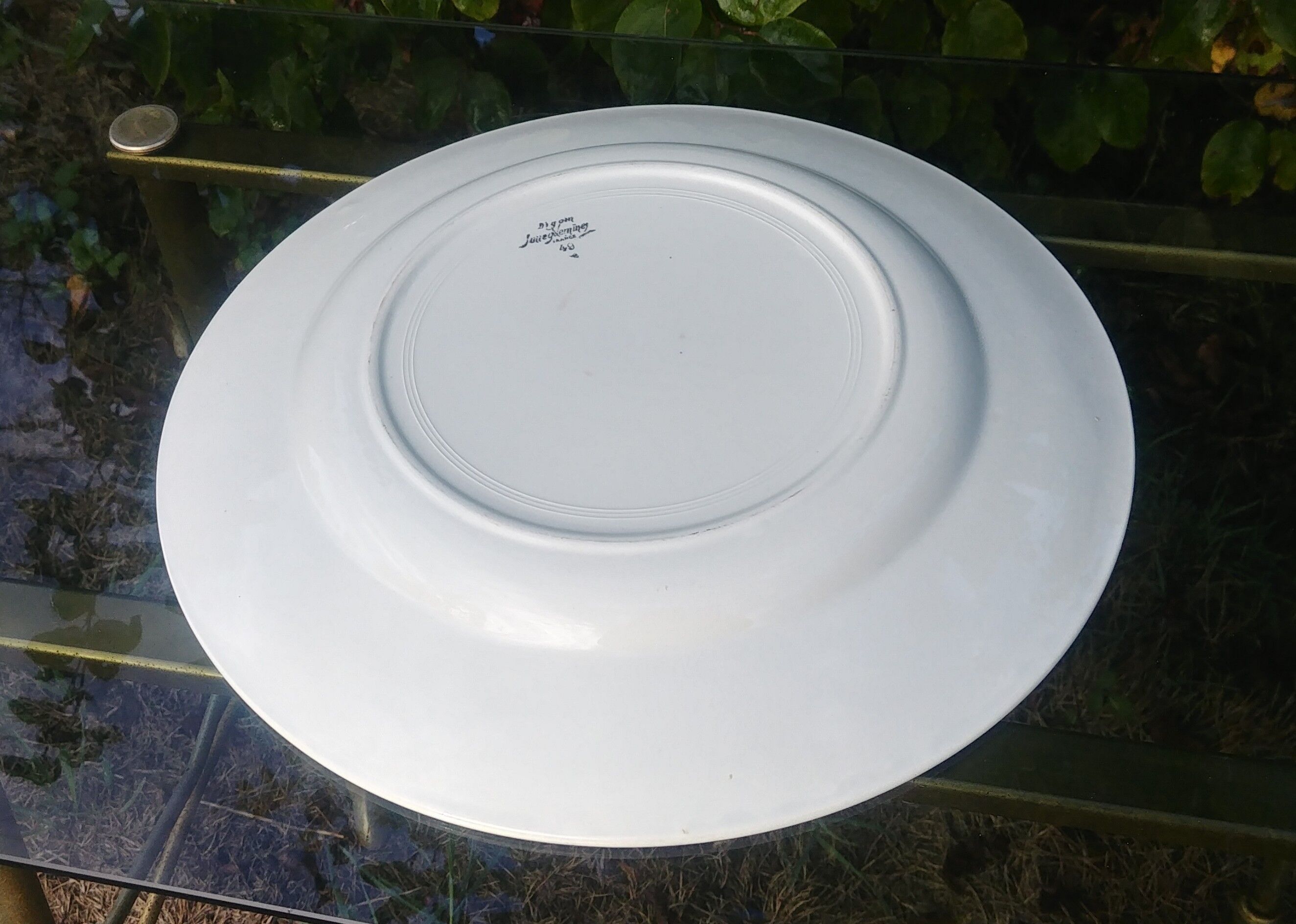 Serving dish Digoin Sarreguemines -49 30/40s