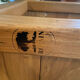 Solid elm side table Maison Regain