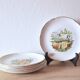 Moulin-des-Loups - Orchies - Set of 6 vintage glazed ceramic cheese plates