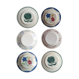 Set old flat plates flowered