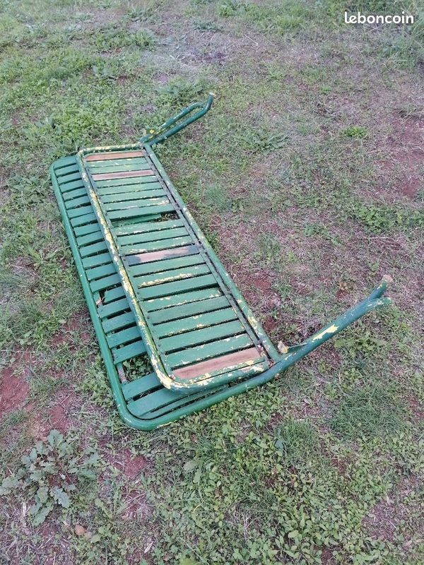 Folding bench 1950s René Malaval