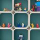 White 70's plastic module shelf