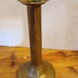 Bougeoir laiton ancien chandelier bas