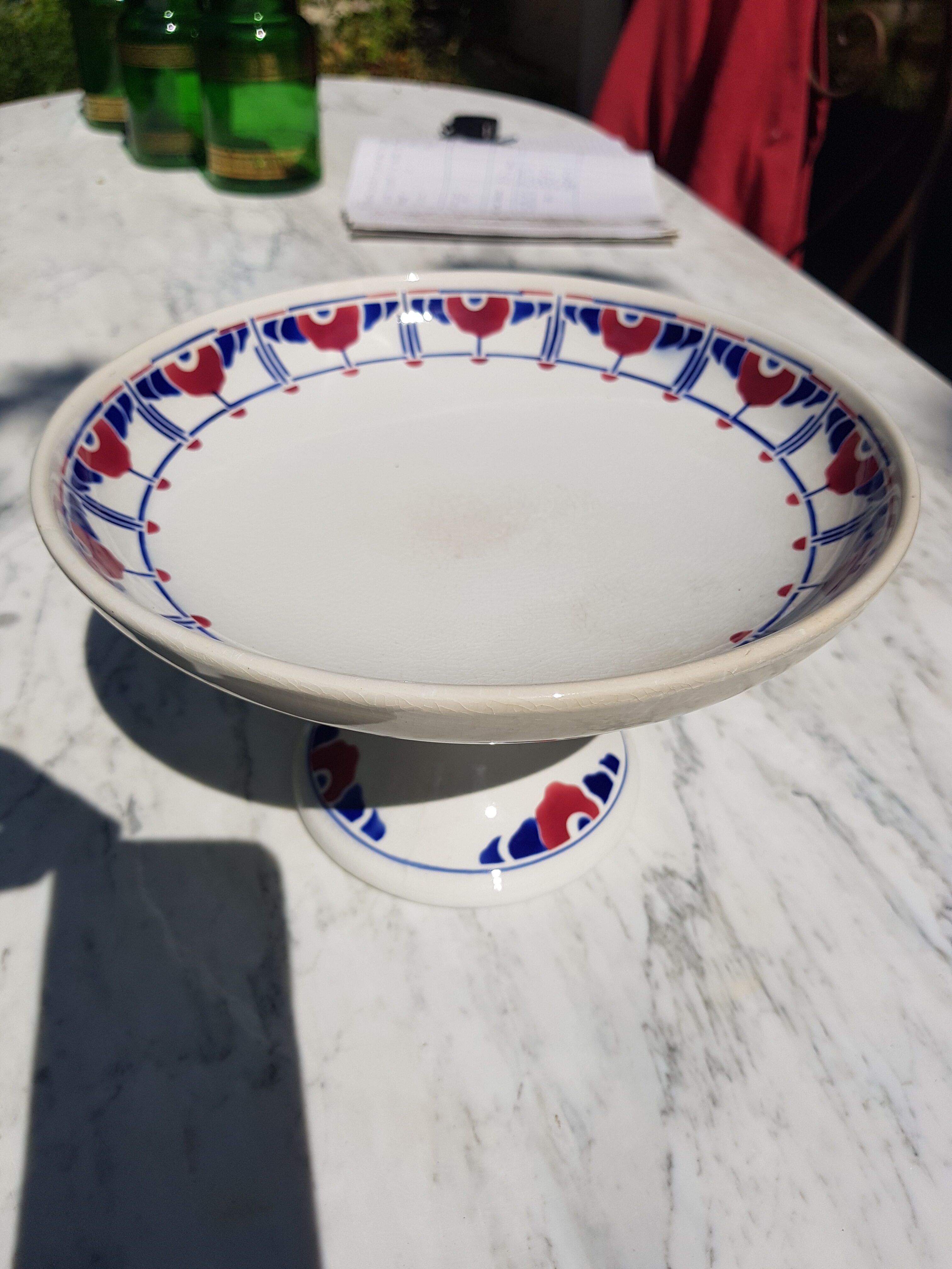 Compotier fruit cup Manufacture de Sarreguemines