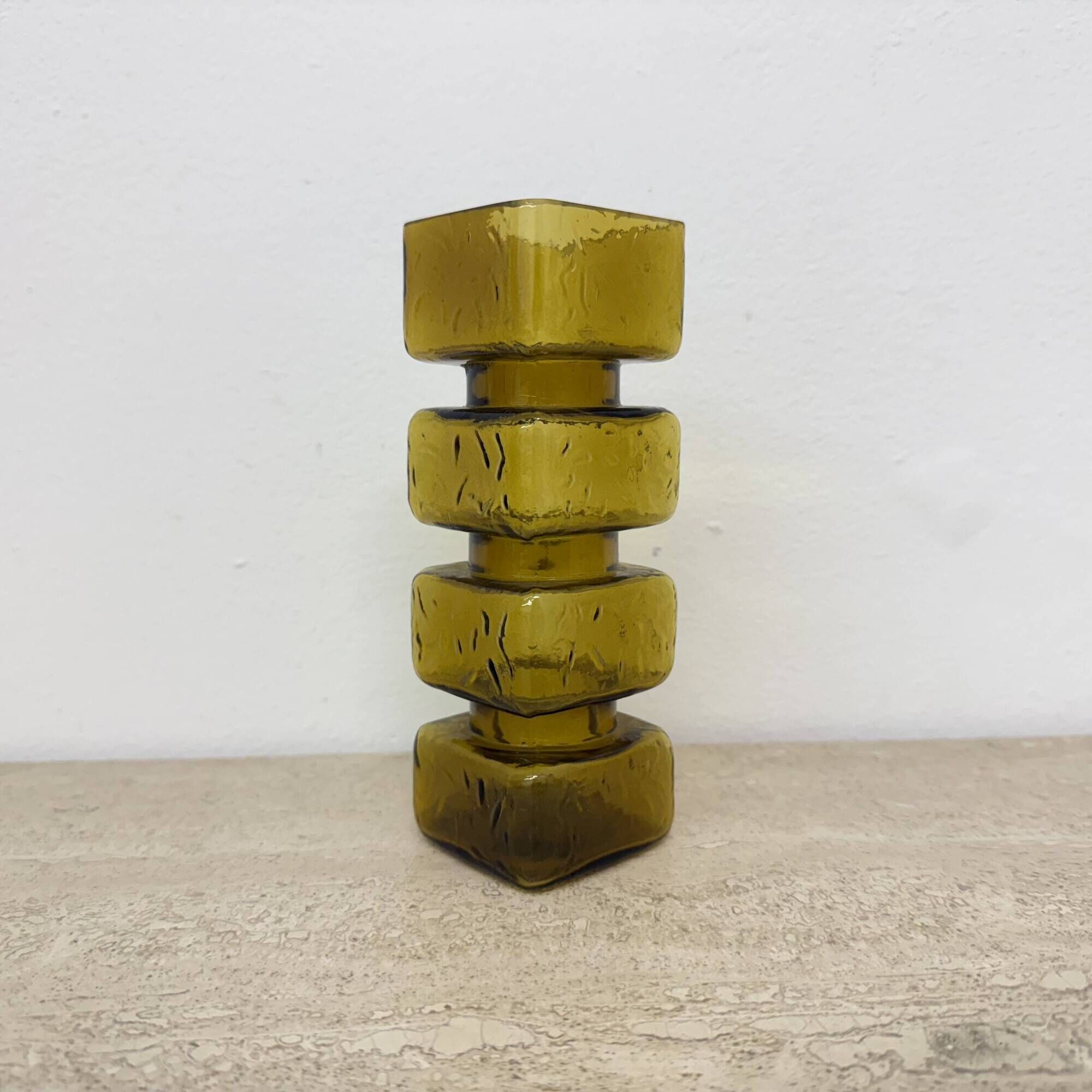 Pala glass vase by Helena Tynell for Riihimaki Glass Finland 1960’s