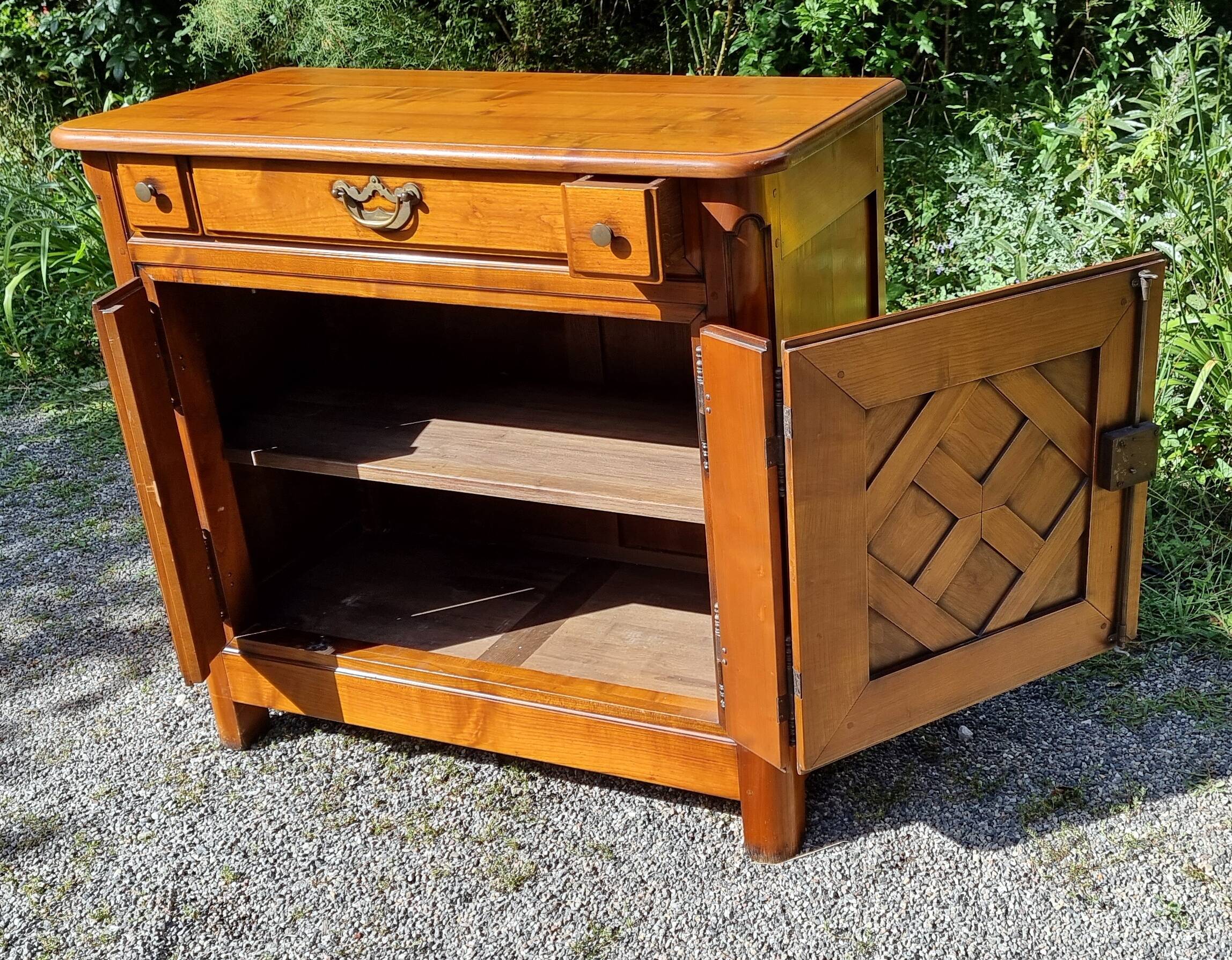 René Trotel Saint-Malo jam cupboard in solid cherry wood