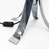 Space Age 1970 chrome steel four-legged lamp base