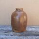 Brown vase signed Barotte