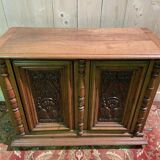 Renaissance style carved oak sideboard