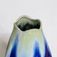 Large Art Nouveau vase by Thulin in glazed flame stoneware.