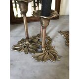 Pair of brass candlesticks