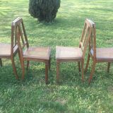4 Deco chairs cane
