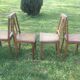 4 Deco chairs cane