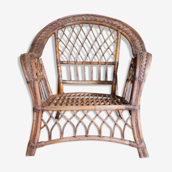 Rattan armchair