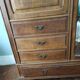 Vintage wardrobe with ice linen and wardrobe