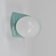 Wilhelm Wagenfeld Bauhaus Turquoise Double Sconce Wall Light, Germany, 1950