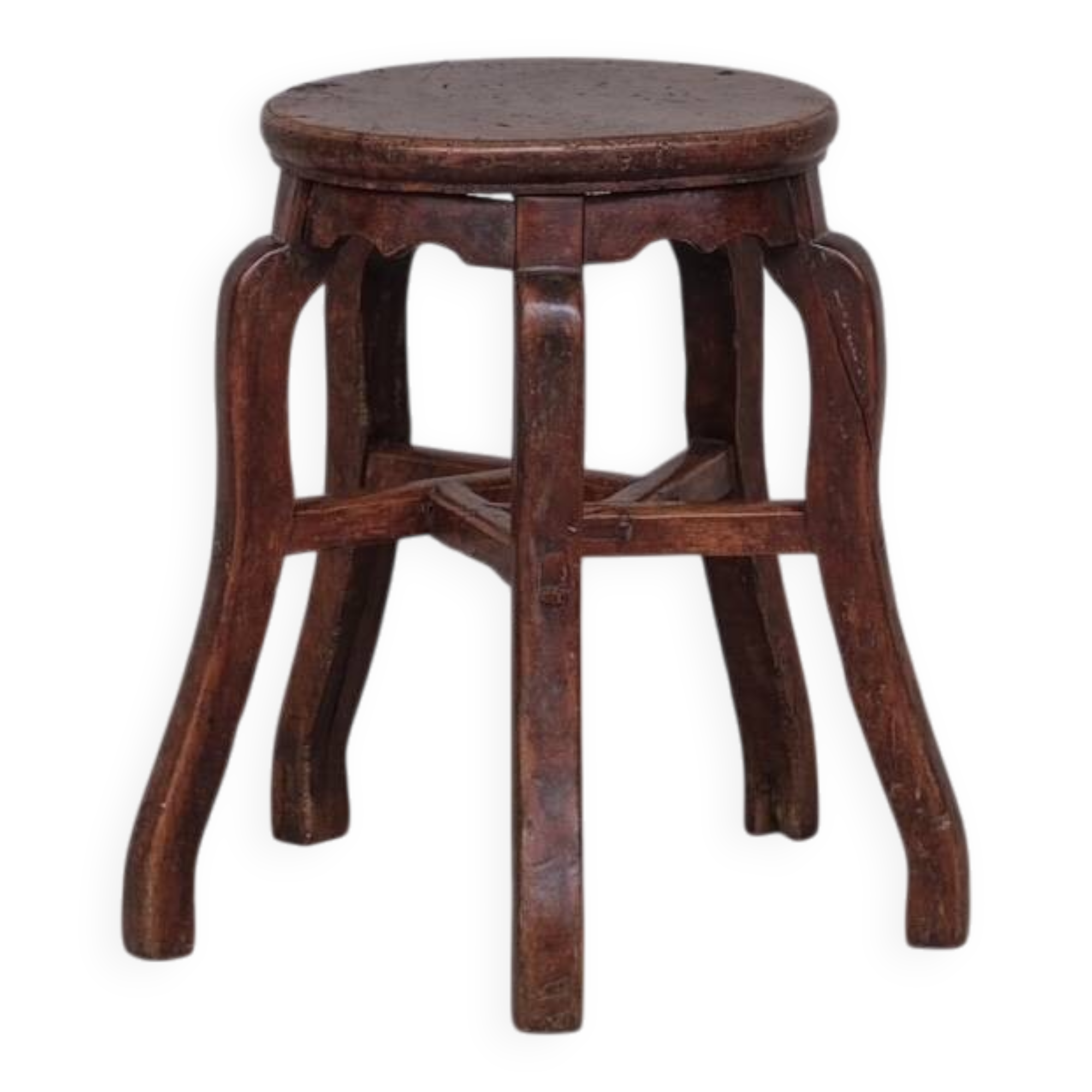 Antique Five Legged Asian Stool