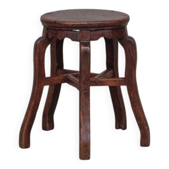 Antique Five Legged Asian Stool