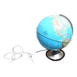 Vintage cast iron plastic globe lamp HERCULES by Stauffacher Italy