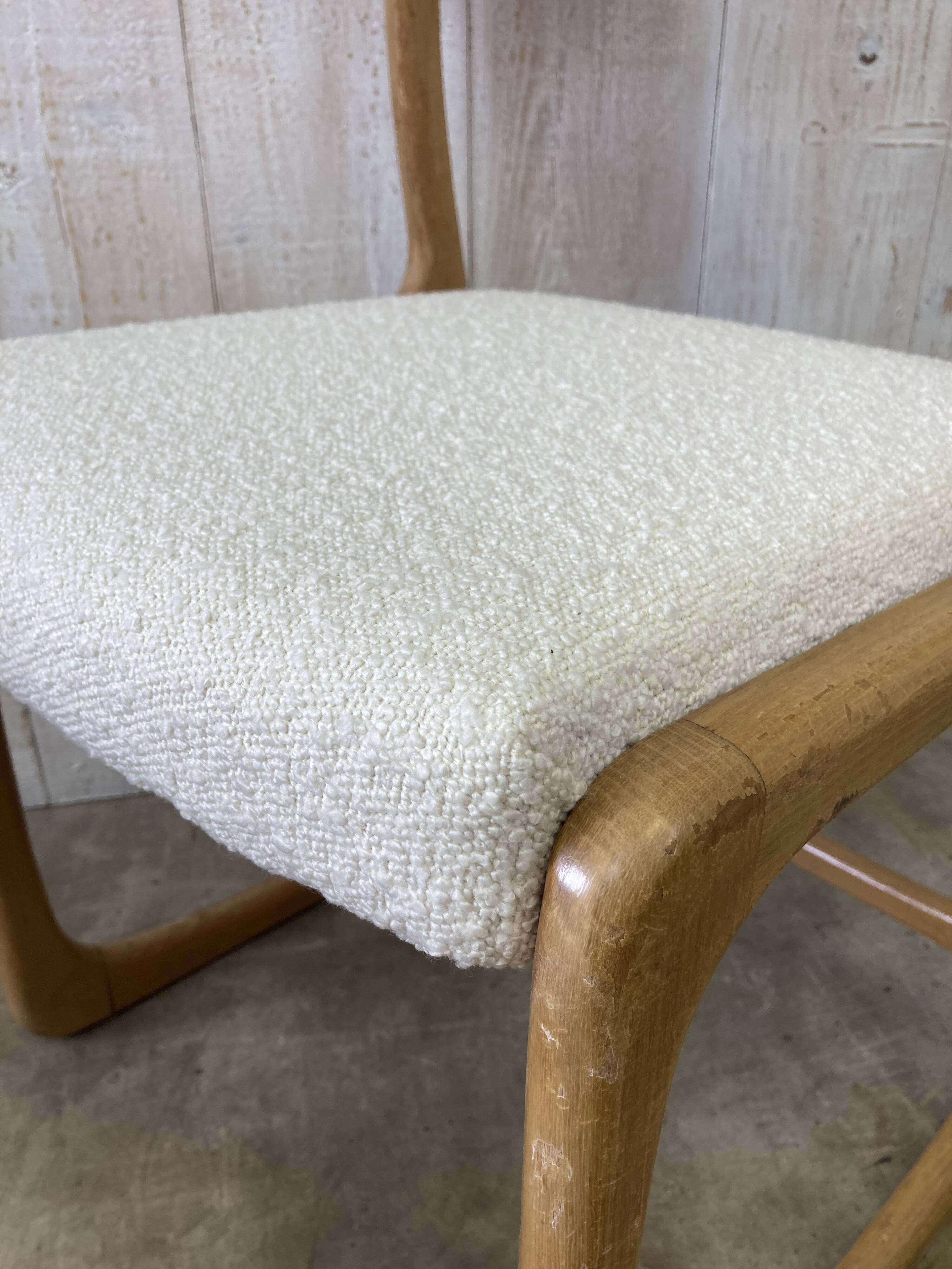 Set of 4 Baumann sled chairs