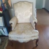 Bergère ancienne de style Louis XV