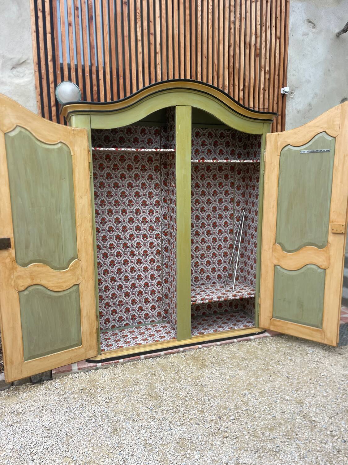 Large antique wardrobe