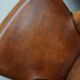 Fauteuil club en cuir vintage hollandais de couleur cognac, ensemble de 2