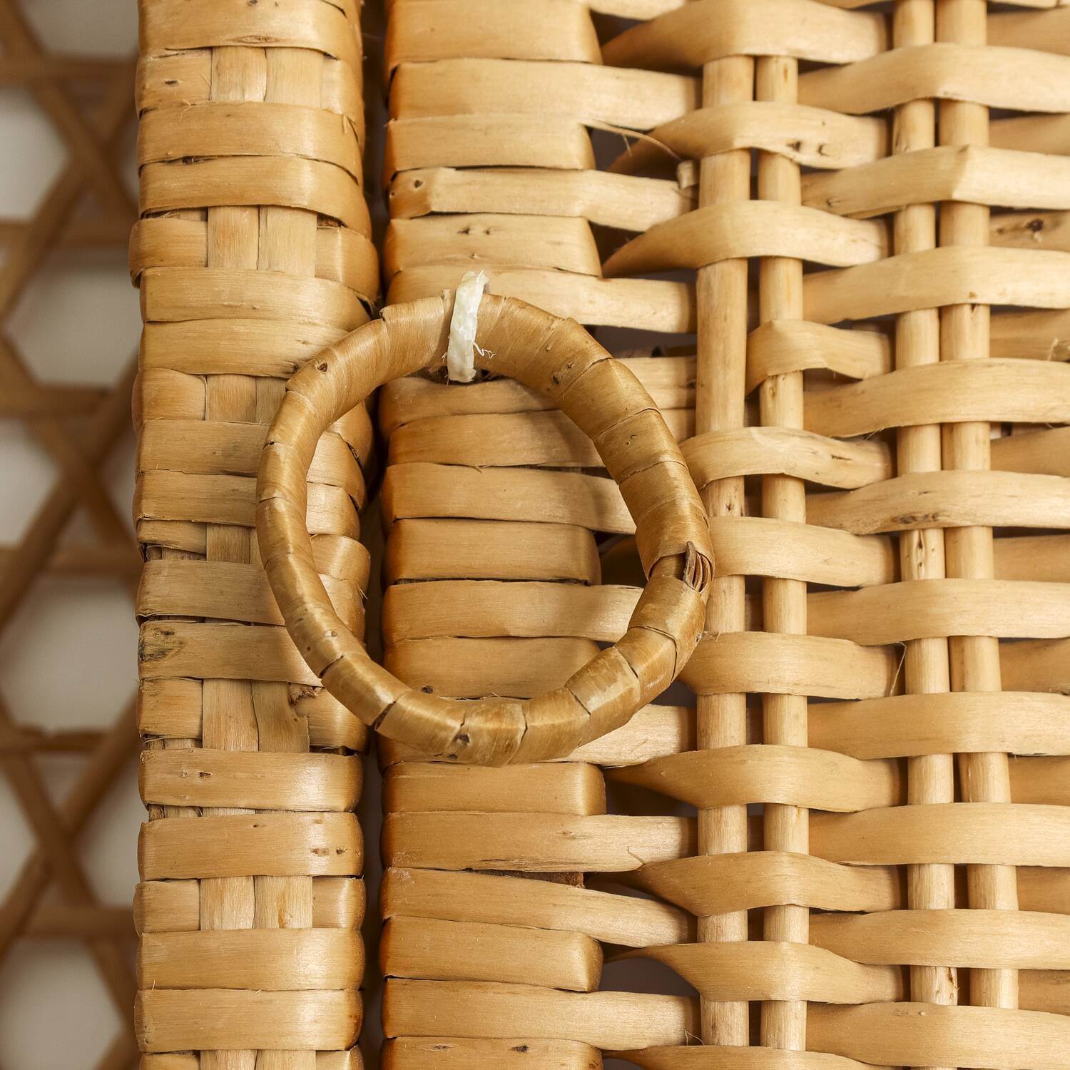 Vintage rattan shelf