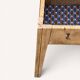 Raw wood storage stool 1950