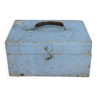 Old wooden toolbox