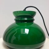 Vintage green opaline portable lamp