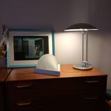 Space age wall lights in ABS plastic and frosted glass, set of 2