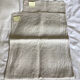 Set of 2 old coupons (tea towels) in hemp canvas