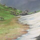 Mountain landscape, 1967. Pastel by Marcel QUENCEZ, 1912-2010.