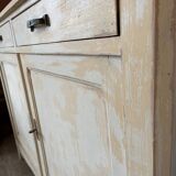 Parisian buffet with white beige patina