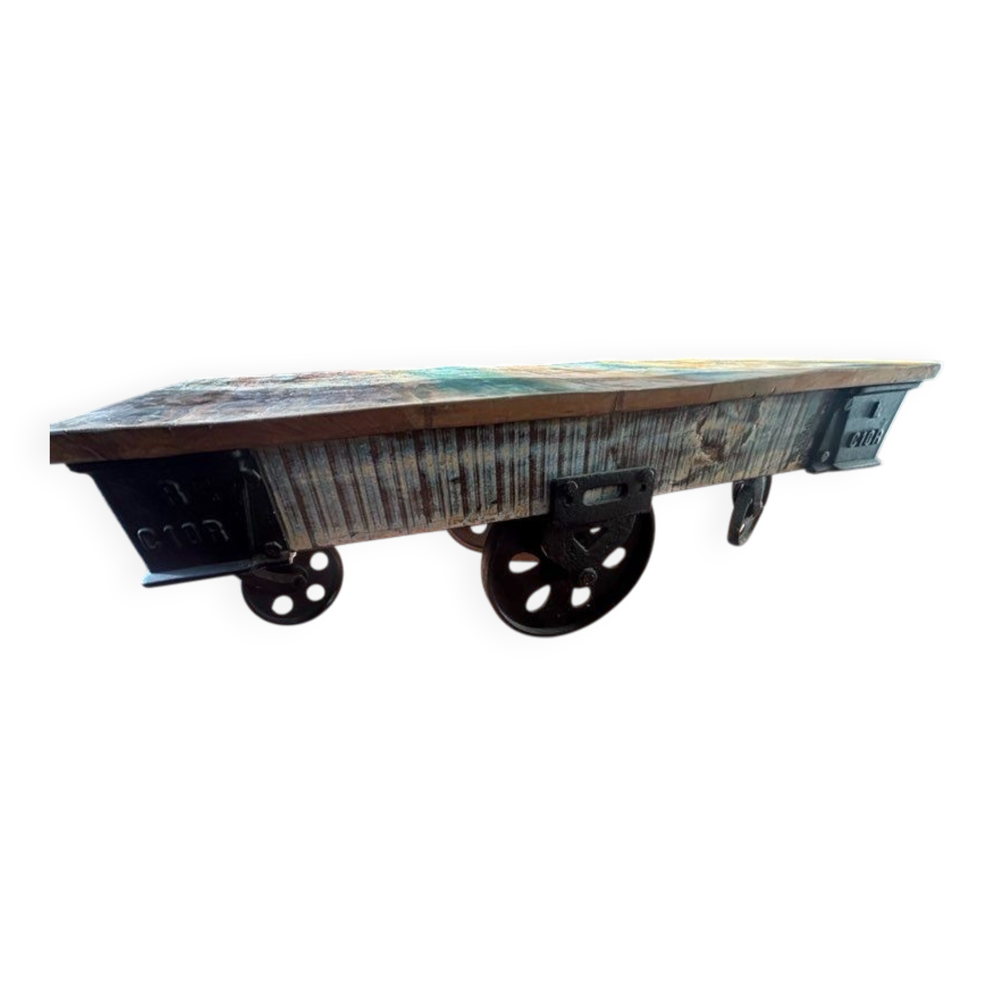 Table basse de style industriel