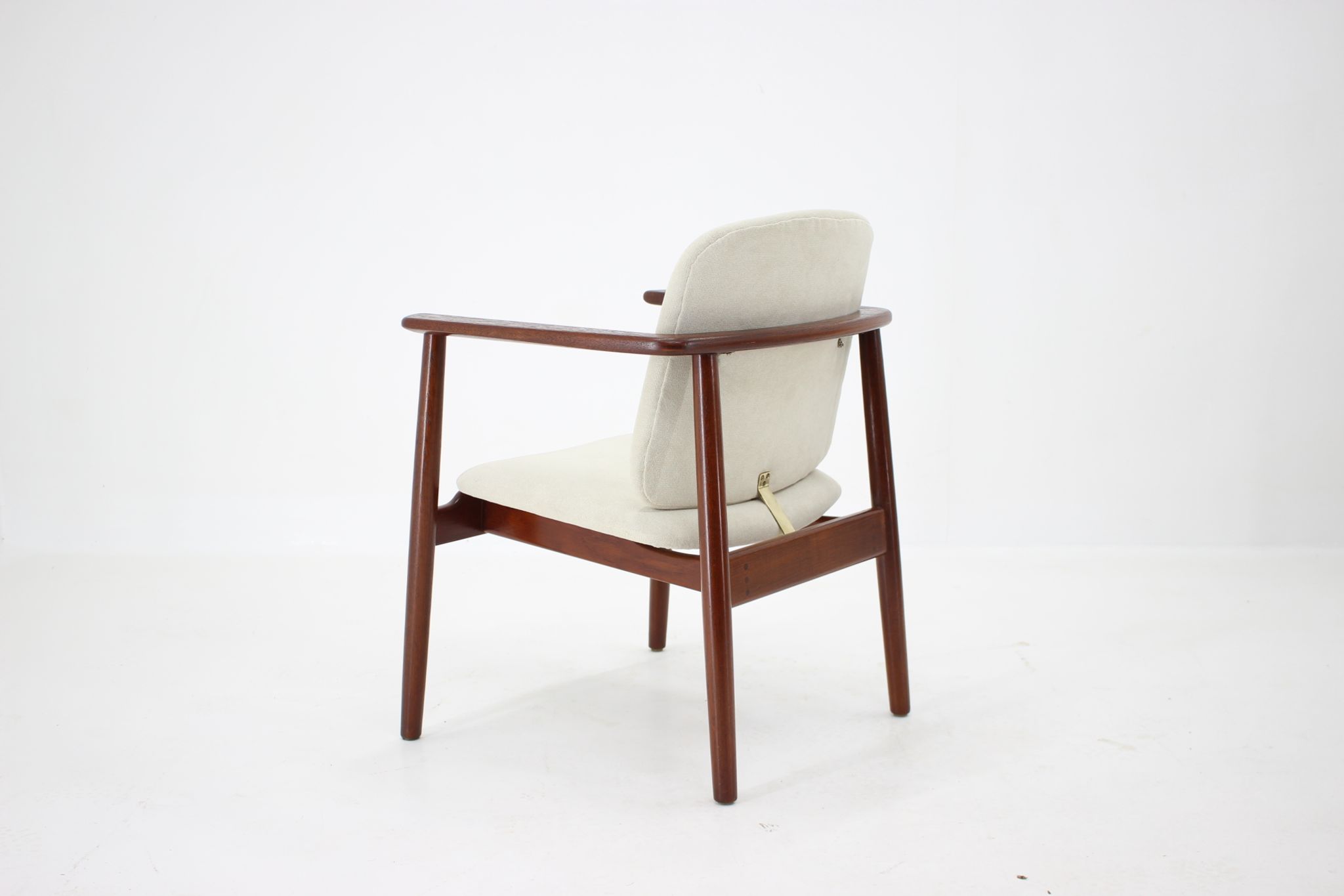 1960s Børge Mogensen Teak Armchair Model 165 Produced by Søborg Møbelfabrik, Denmark