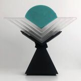 Pair of Memphis style Murano lamps