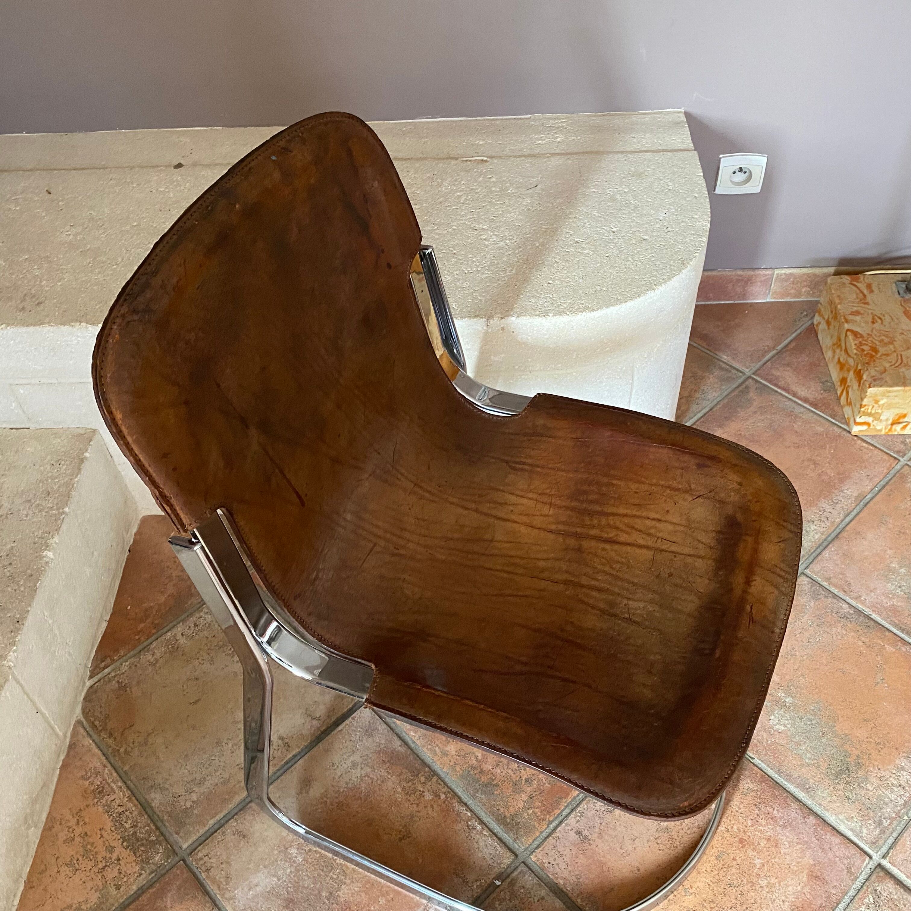 Pair of cidue chairs model c2 1970