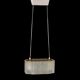 Plafonnier en verre moulé et laiton par Orrefors Suède 1960