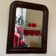 Mirror Louis Philippe period 46x39 XIXth old black brown