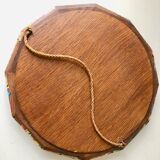 Vintage floral paper mirror