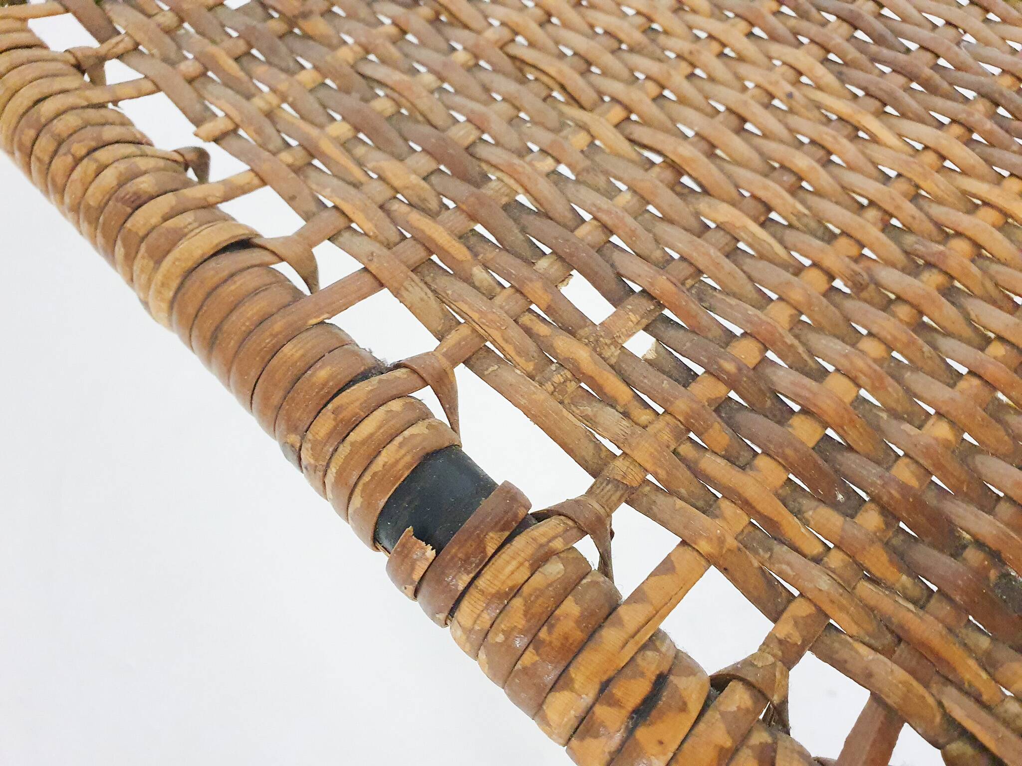 Rattan coffee table attrb. to Carl Aubock, Austria 1960's