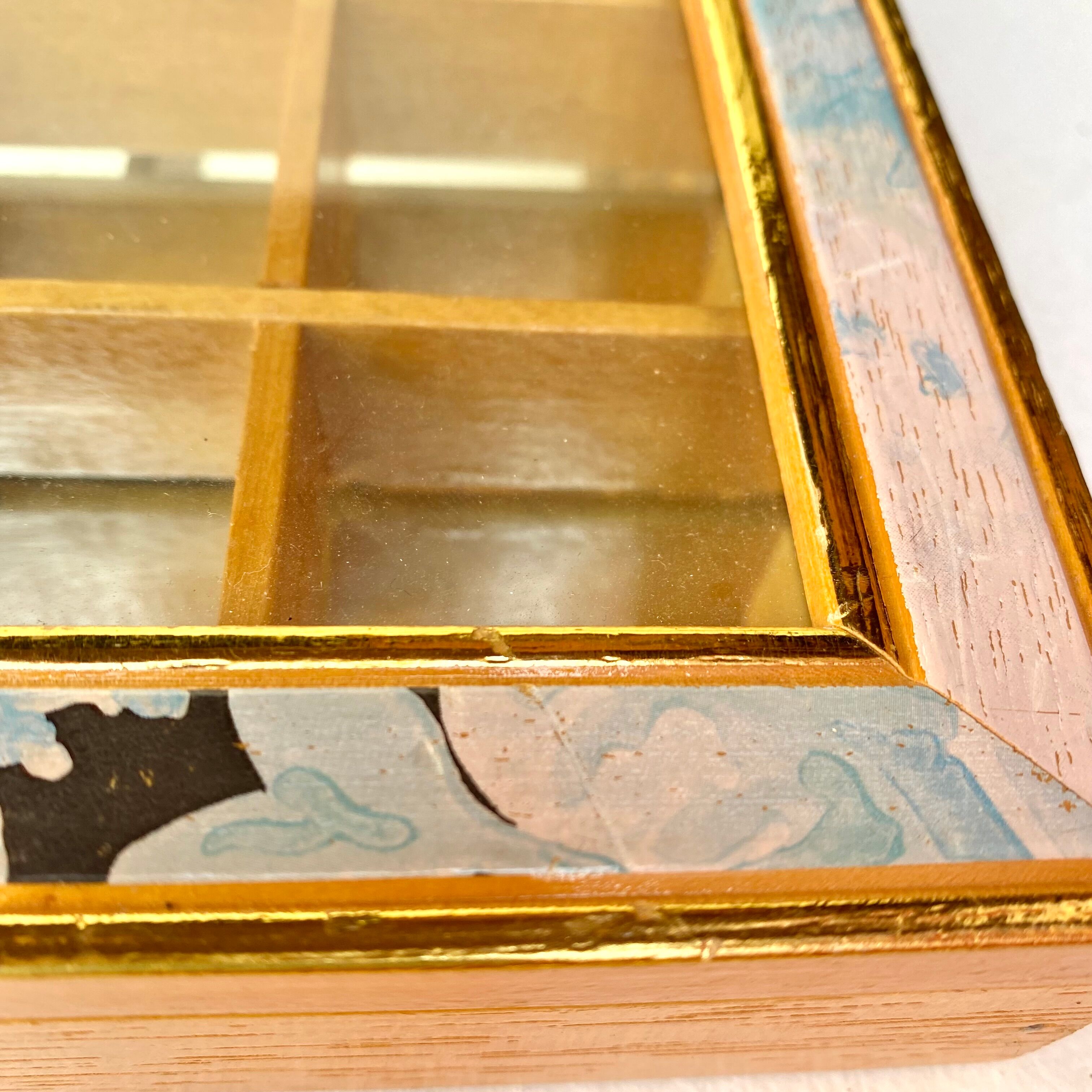 Vintage wall display cases