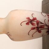 François Théodore Legras ovoid vase with flower decoration Rubis Art Nouveau