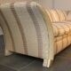 Sofa and armchair in colonial style with saber legs in resin, Italy, 1970s.