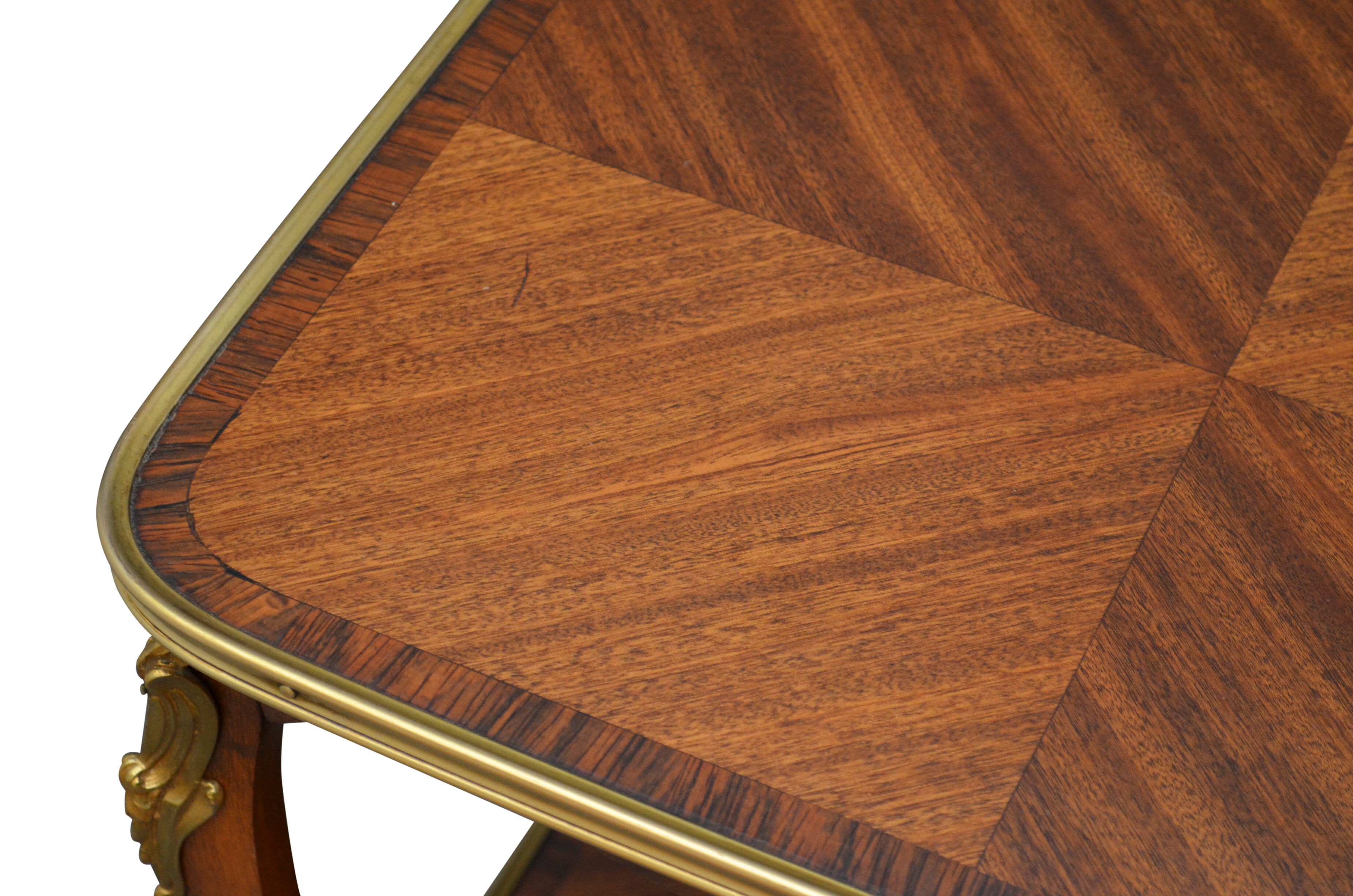 Mahogany and rosewood table