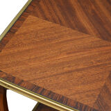 Mahogany and rosewood table
