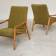 Pair of light green armchairs by Jiri Jiroutek for Interier Praha, 1960