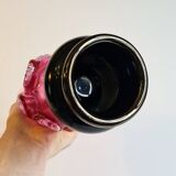 Soliflore en verre soufflé bicolore rose & noir